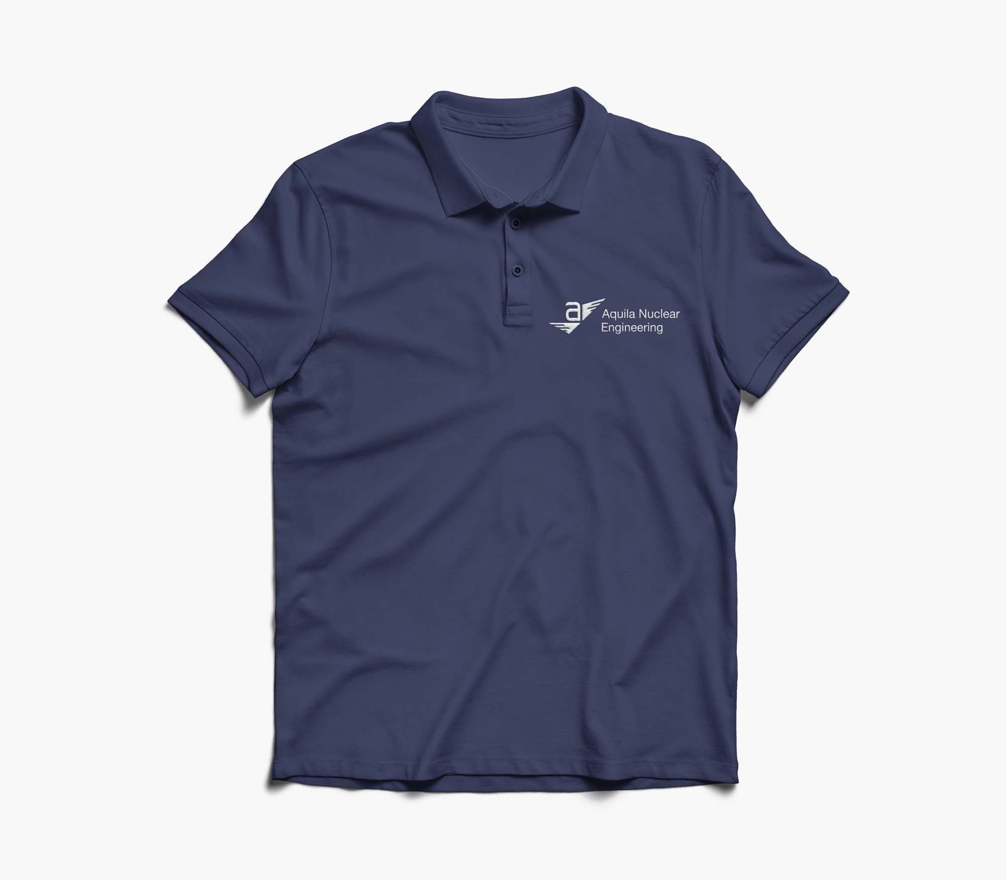 Aquila branded embroided polo shirt merchandise