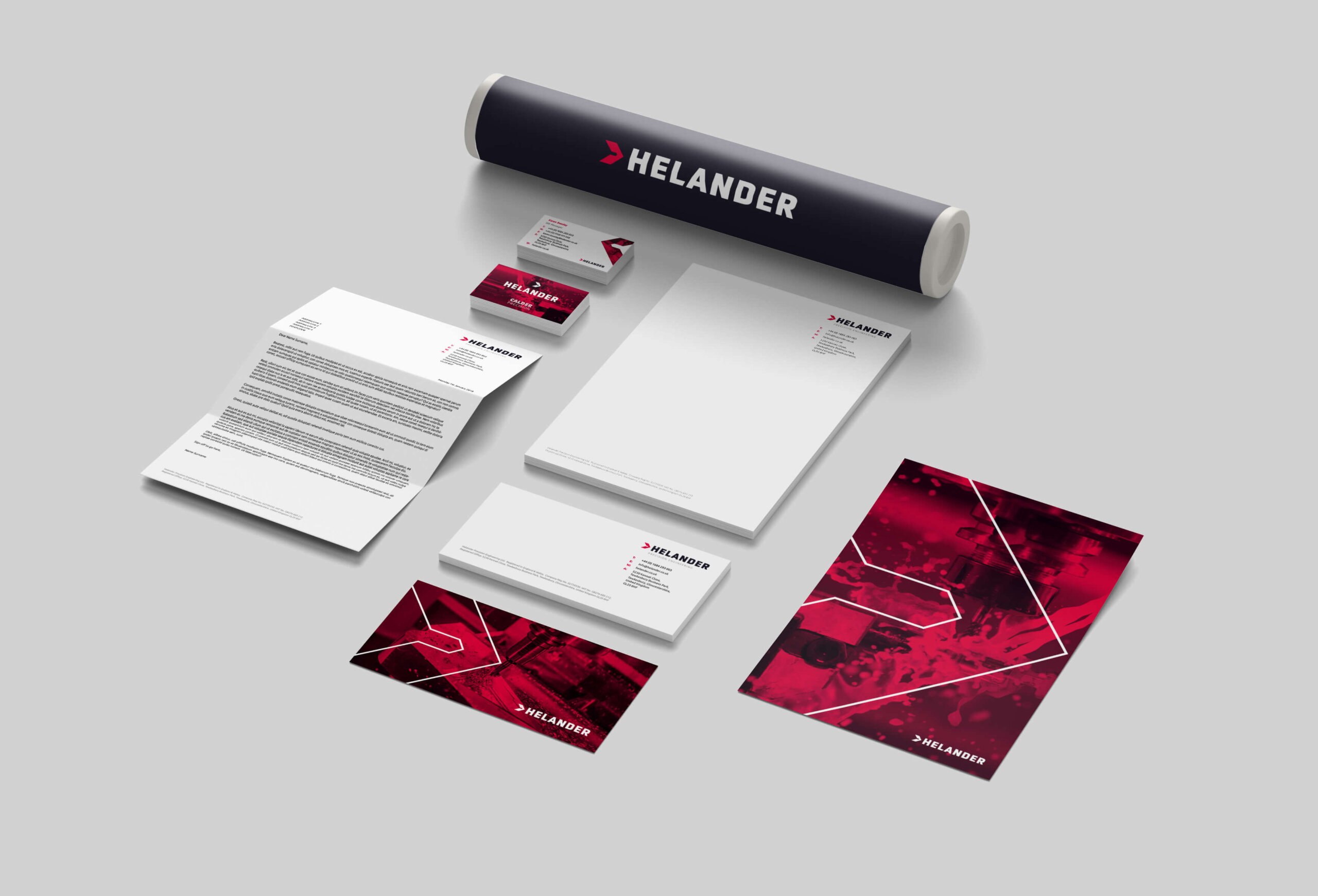 Helander Precision Engineering Brand Logo Design