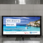 It’s direct to the Balearics with Southampton Airport and TUI
