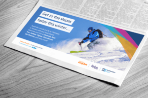 Southampton Airport Ski Campaign Print Ad