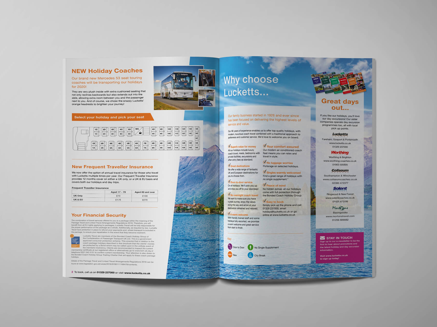 Lucketts Travel | Brochure Design | Magazine | Catalogue | Leisure & Tourism Design