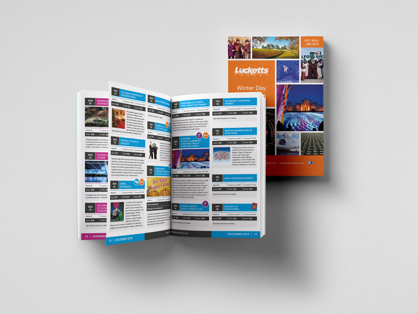 Lucketts Travel | Brochure Design | Magazine | Catalogue | Leisure & Tourism Design