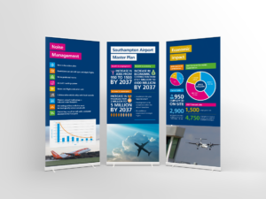 Southampton Airport | Large Format | Exhibition Graphics | Pop Up Banners