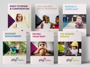 PHA Homes Branding Logo Design Leaflets