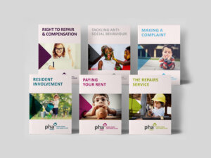 PHA Homes Branding Logo Design Leaflets