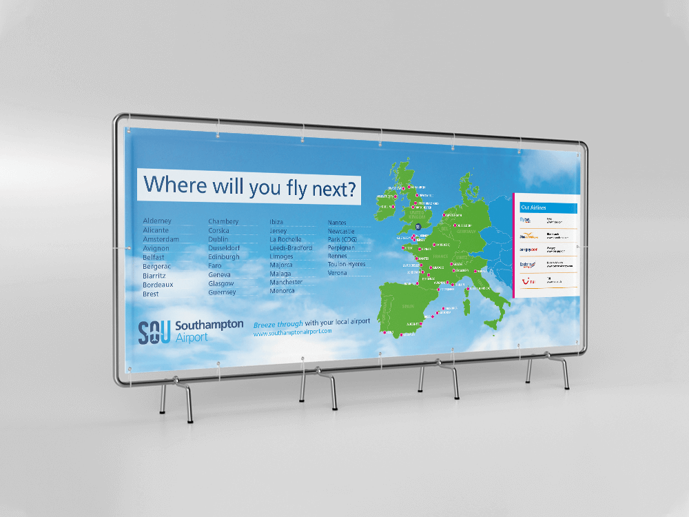 Southampton Airport | Signage | Large Format | Banners