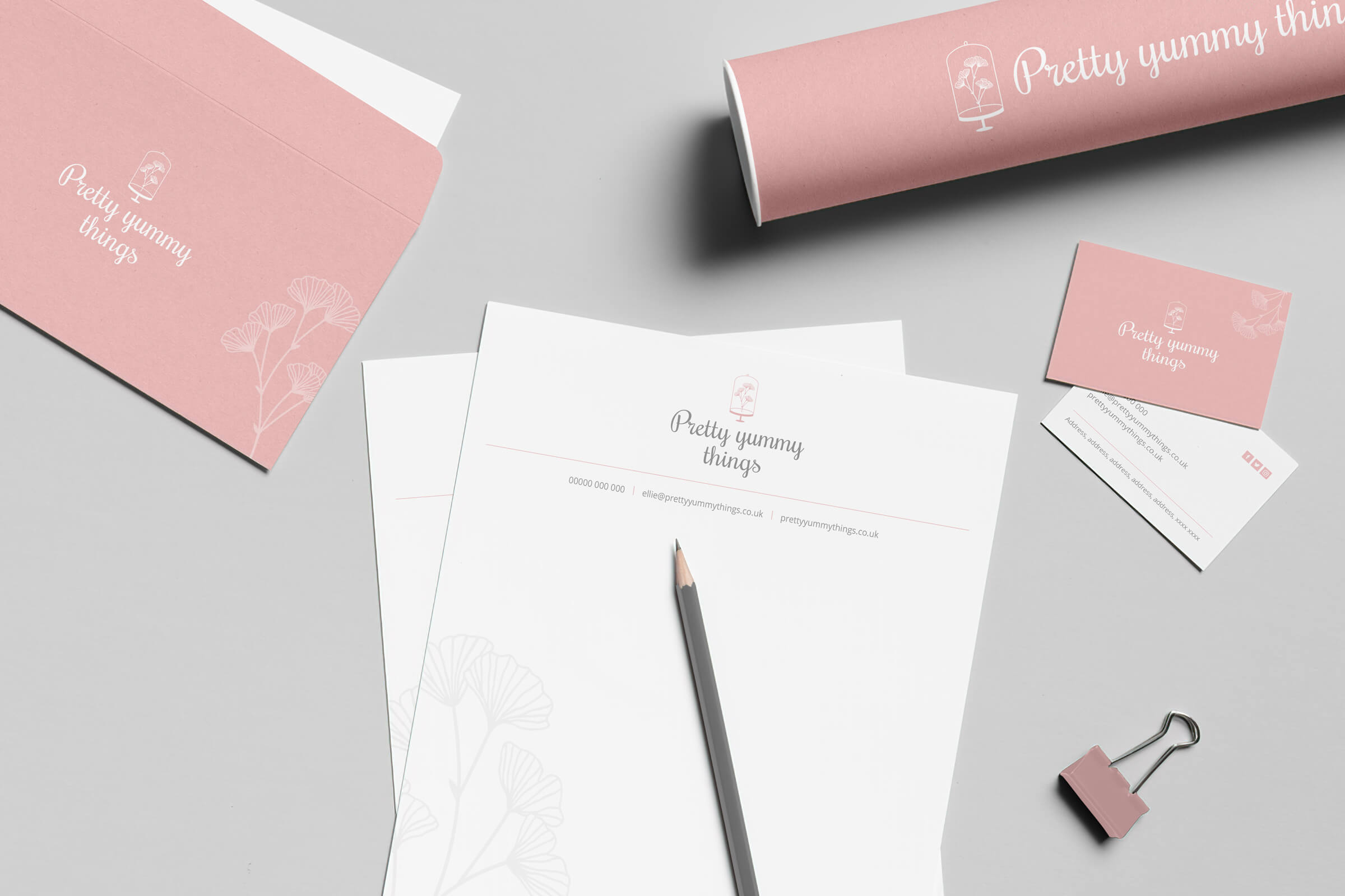 Pretty Yummy Things Stationery Designs