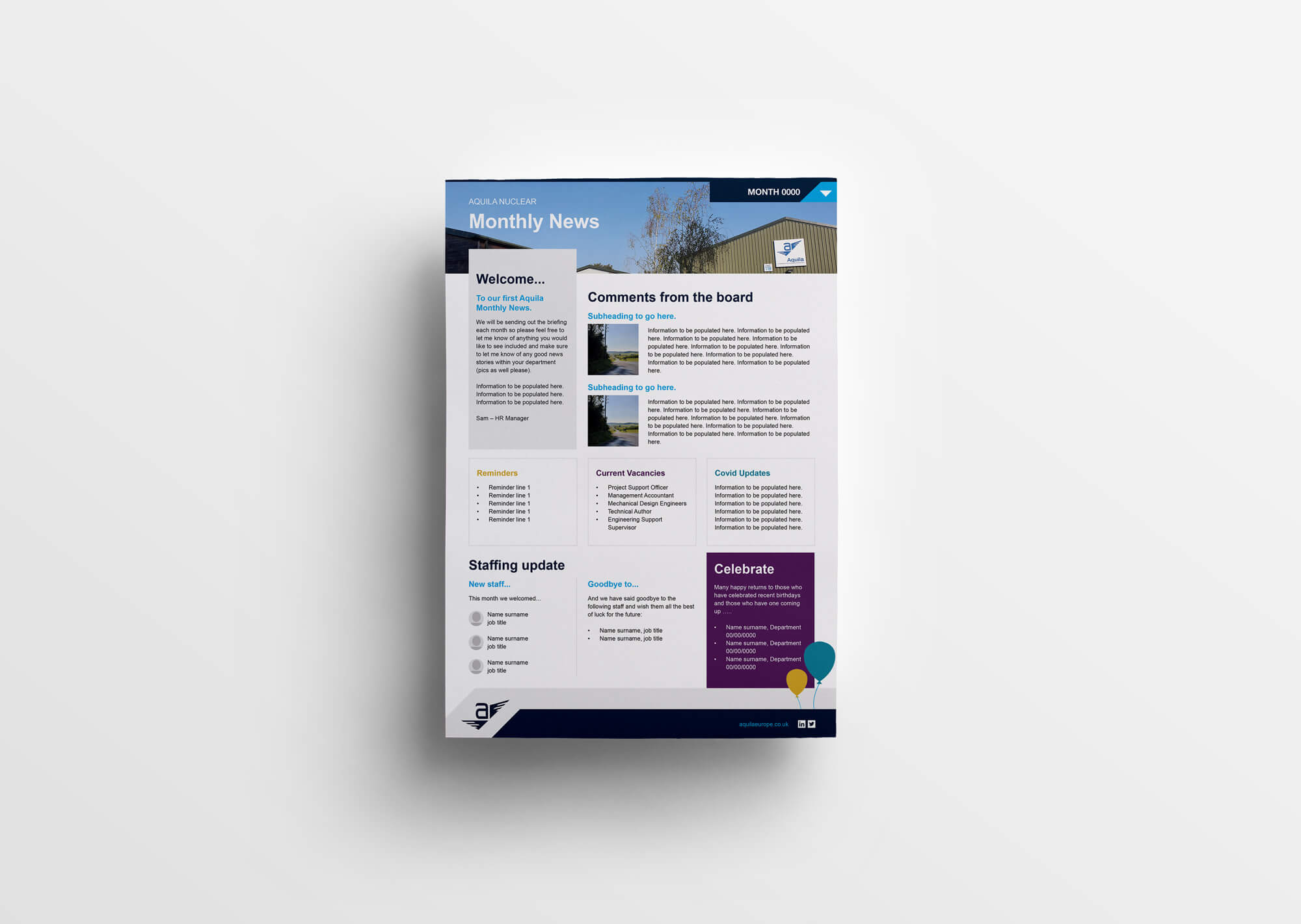 Aquila Newsletter Template