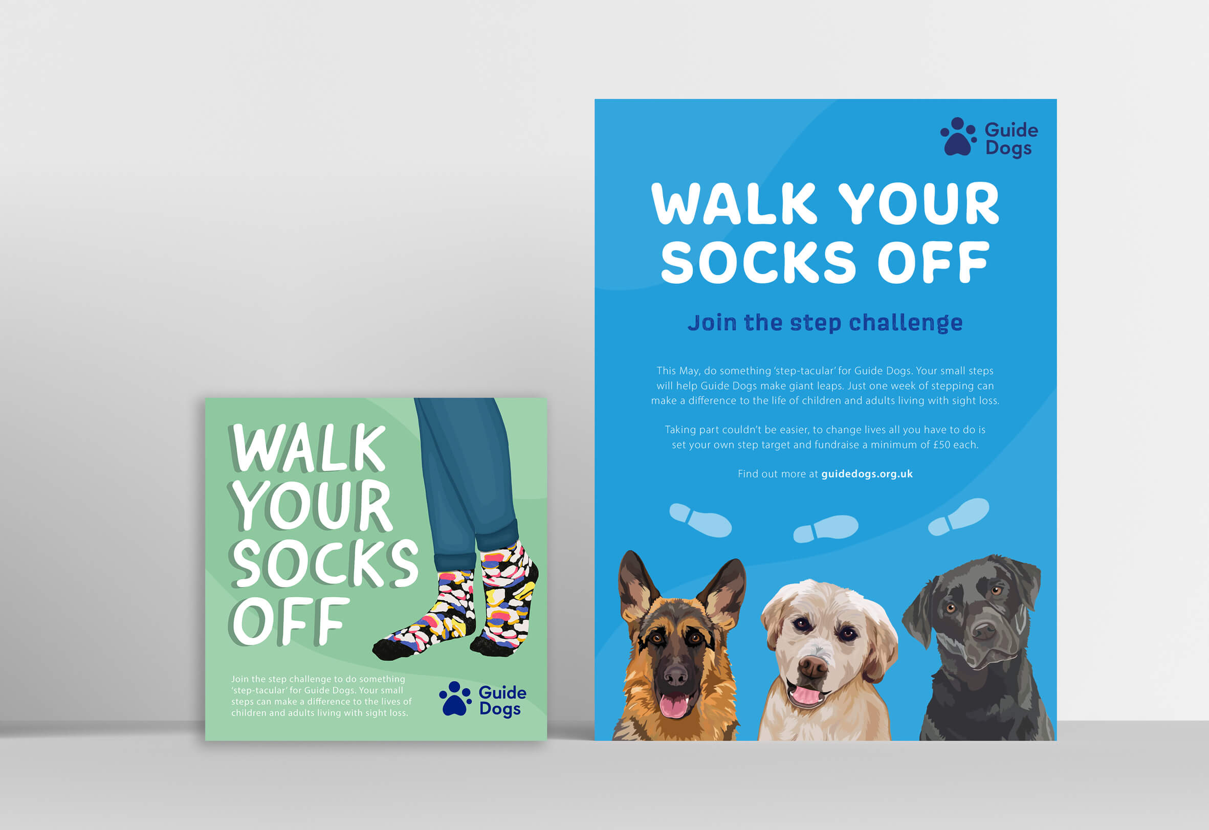 Elena Dawkin's Guide Dog Poster and Social Media Graphic Design