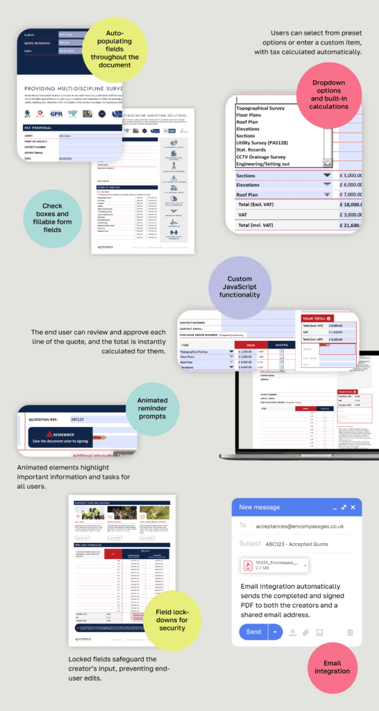 Discover how we built a powerful interactive PDF that streamlined quoting, boosted efficiency, and amazed our client.
