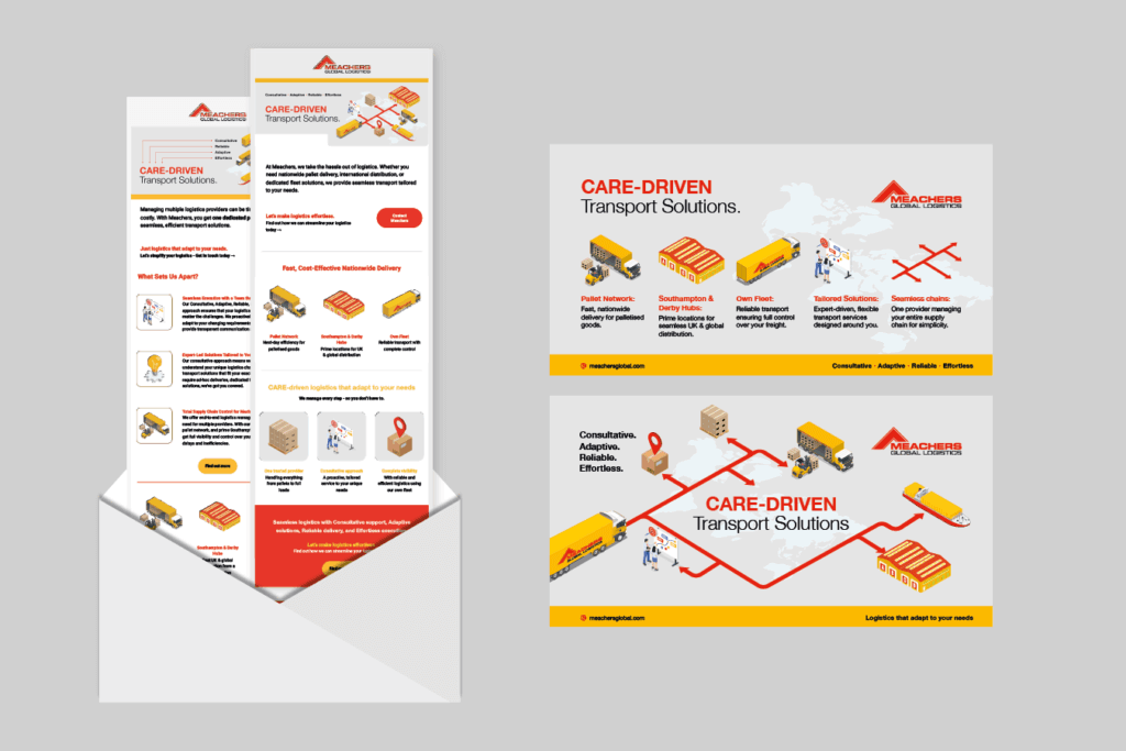 Meachers Campaign - Email campaigns / e-shots and Static Social posts for LinkedIn