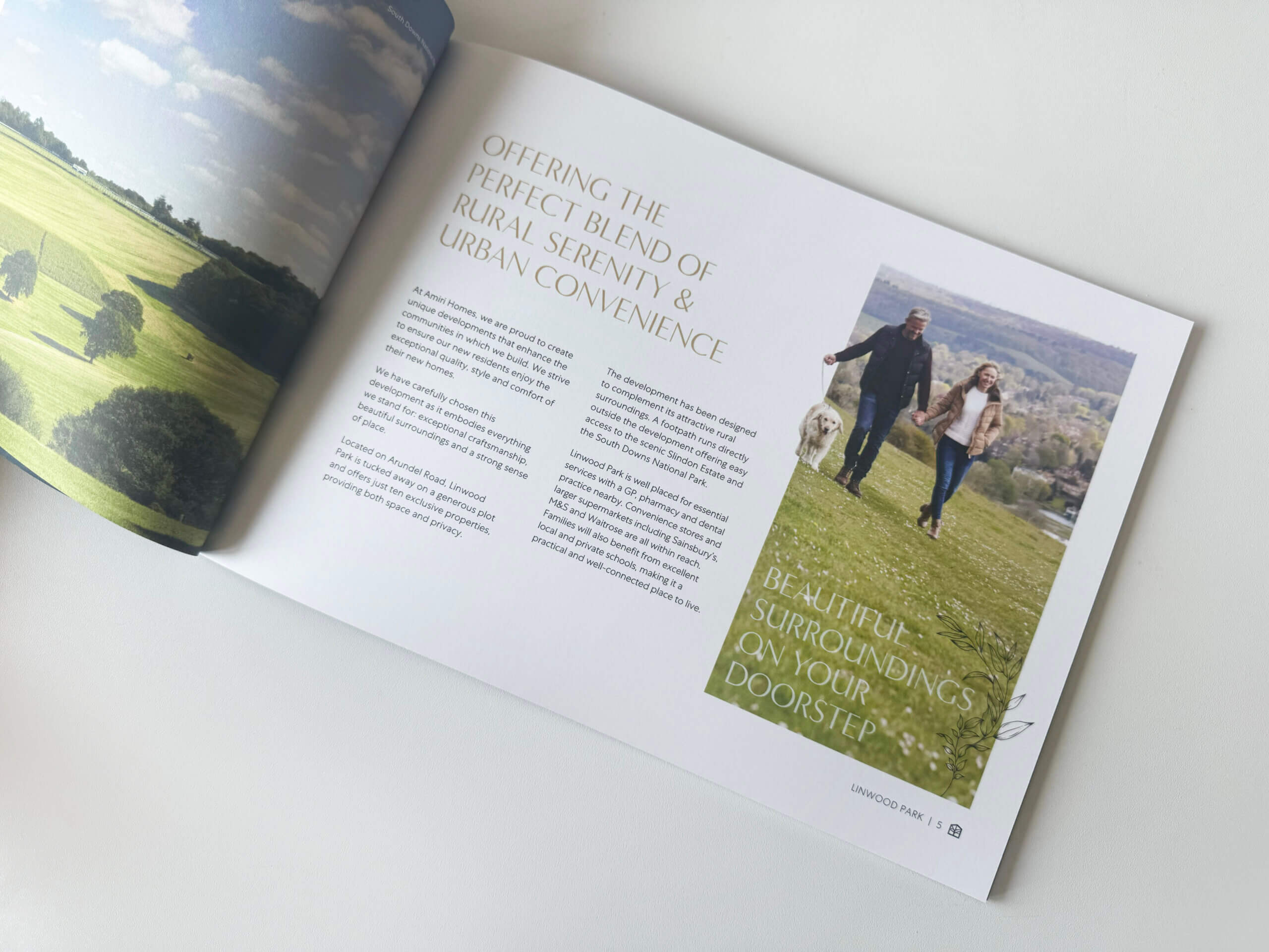 brochure design for new home developments - Linwood Park - Amiri Homes for the Built Environemtn