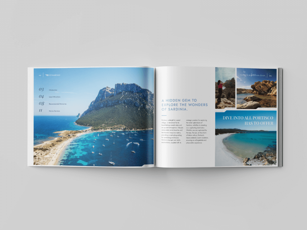 Destination Guide Design for Portisco Marina