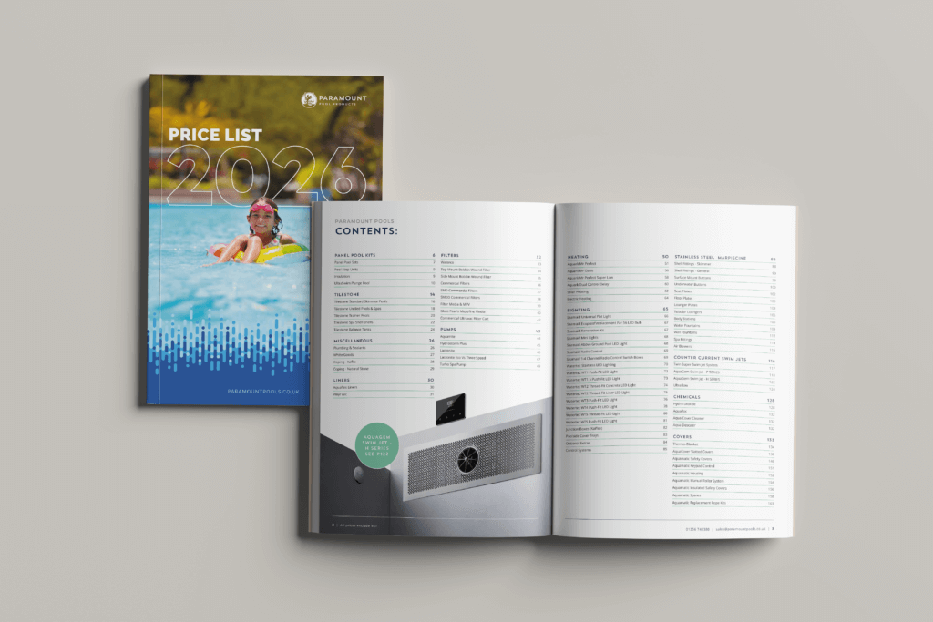 Paramount Pools price list